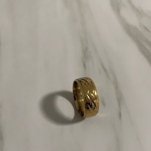 Gold Textured Ring